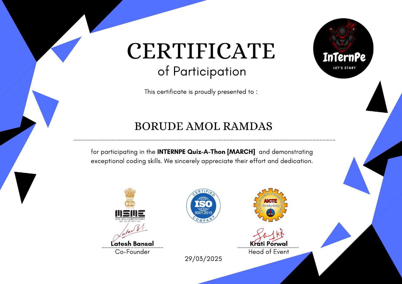 Certificate 1